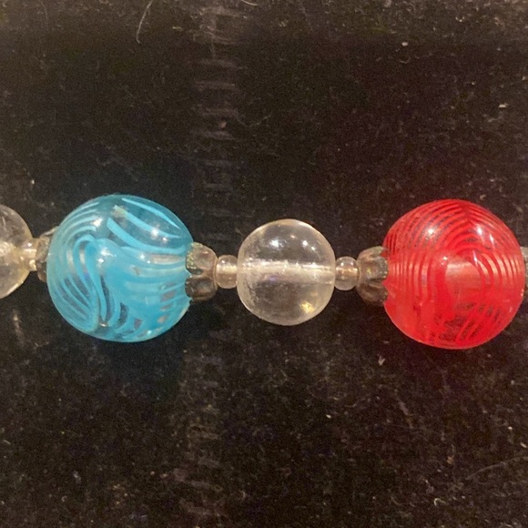 1960’s Czech Glass Beaded Necklace Spring Ring Clasp.Multiple colors - Picture 8 of 8